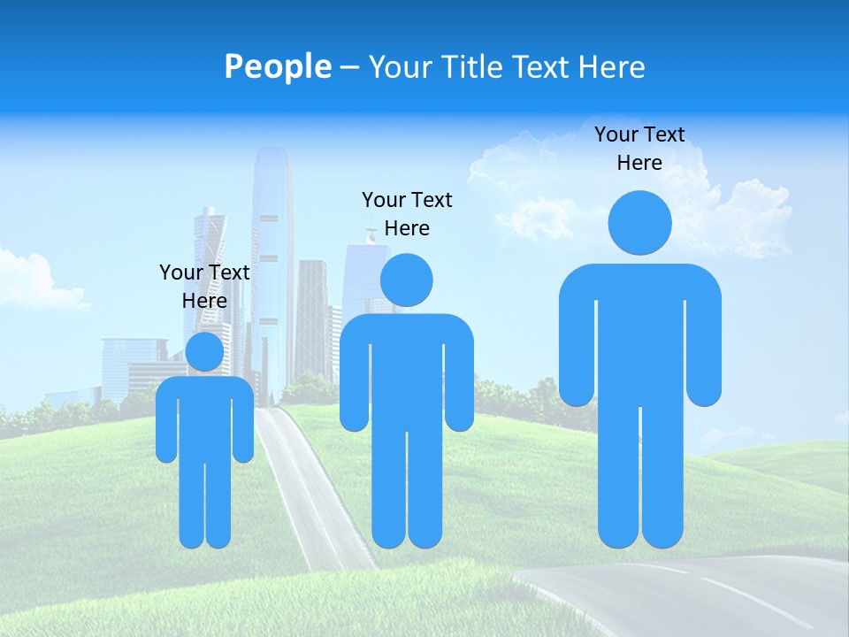 Sky Outdoor Skyscraper PowerPoint Template