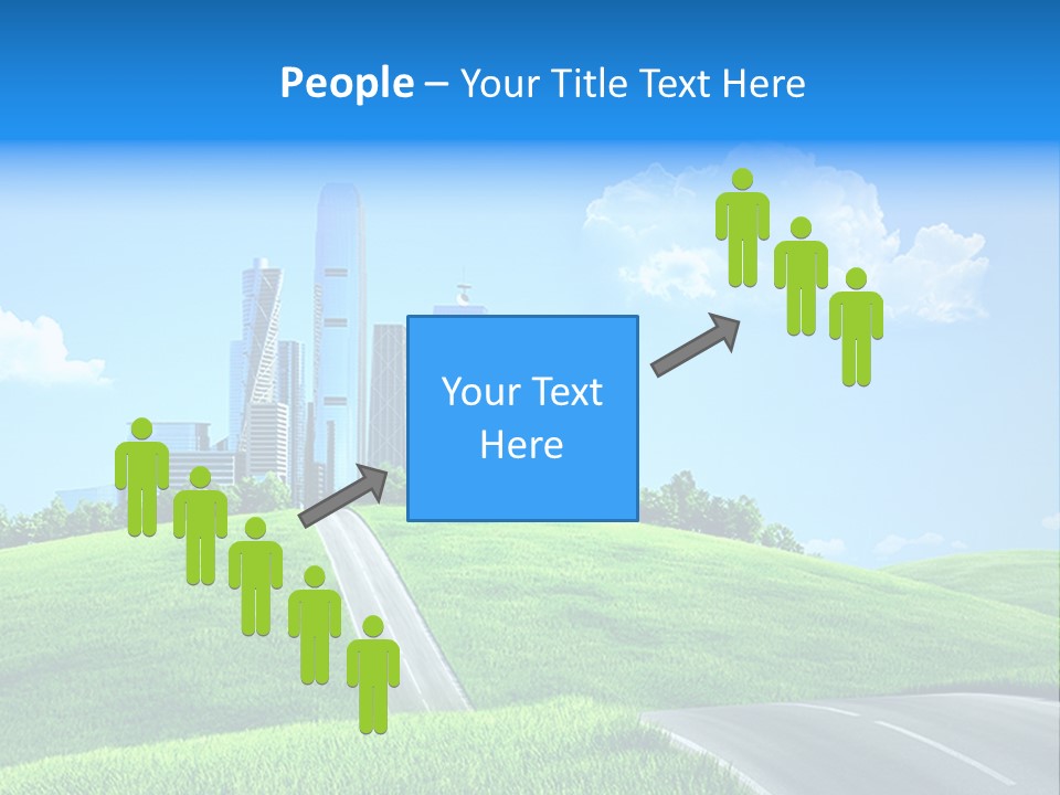 Sky Outdoor Skyscraper PowerPoint Template