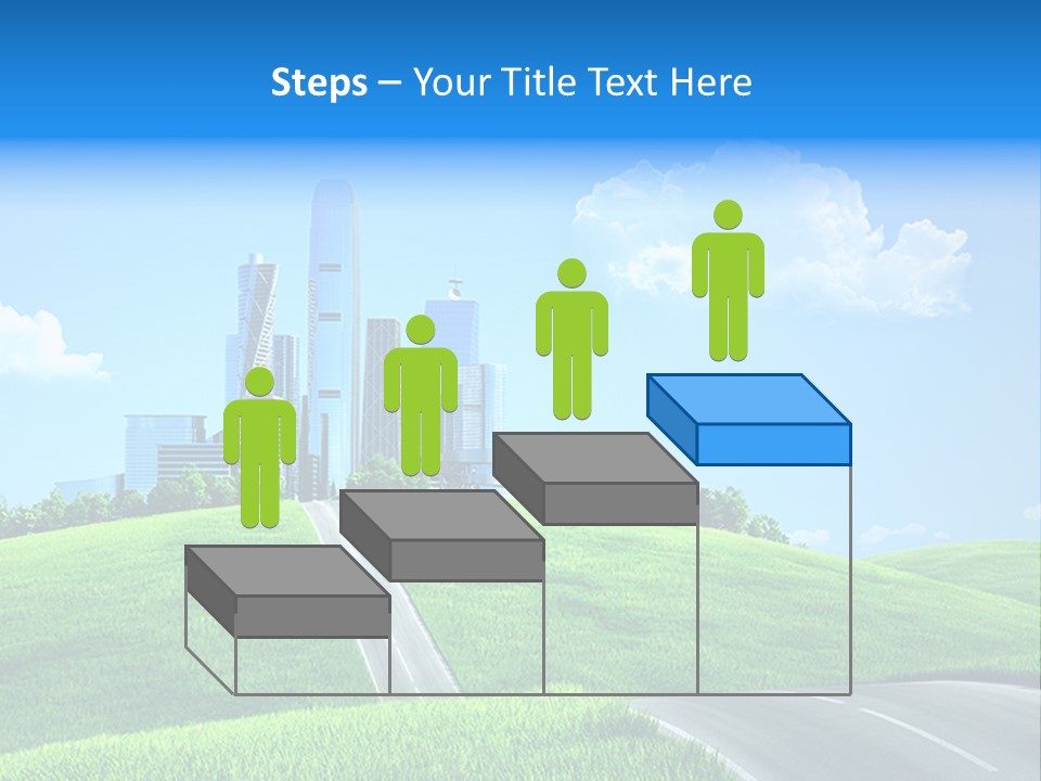 Sky Outdoor Skyscraper PowerPoint Template