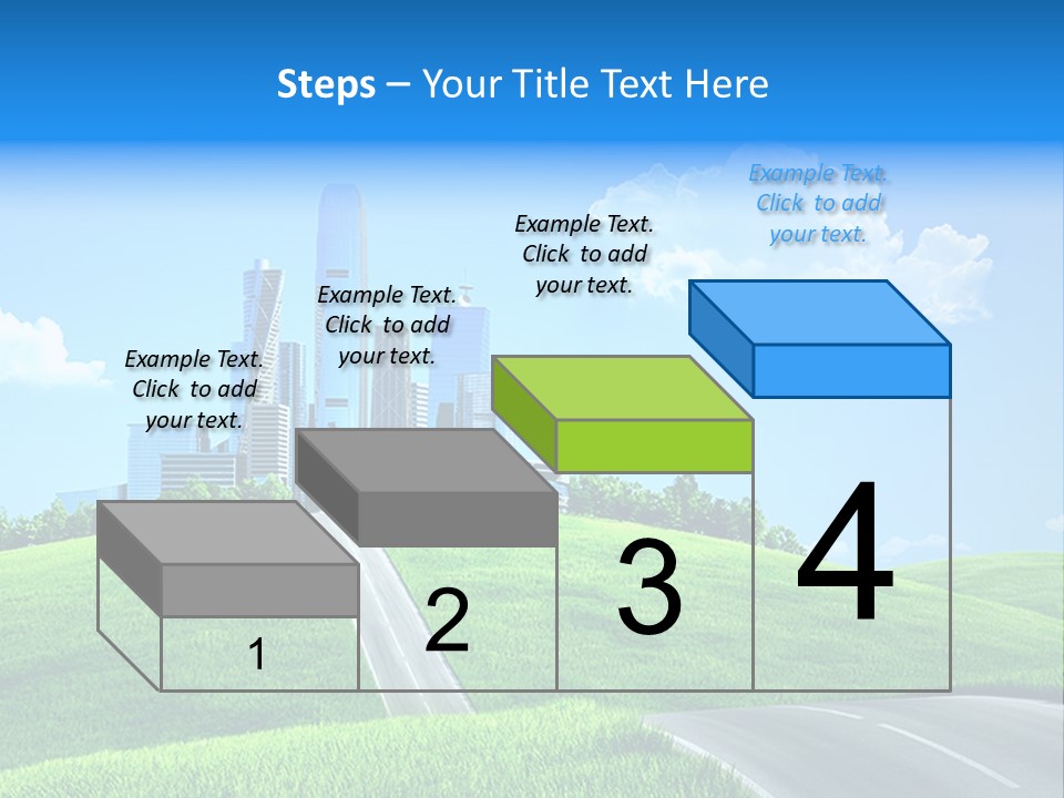 Sky Outdoor Skyscraper PowerPoint Template