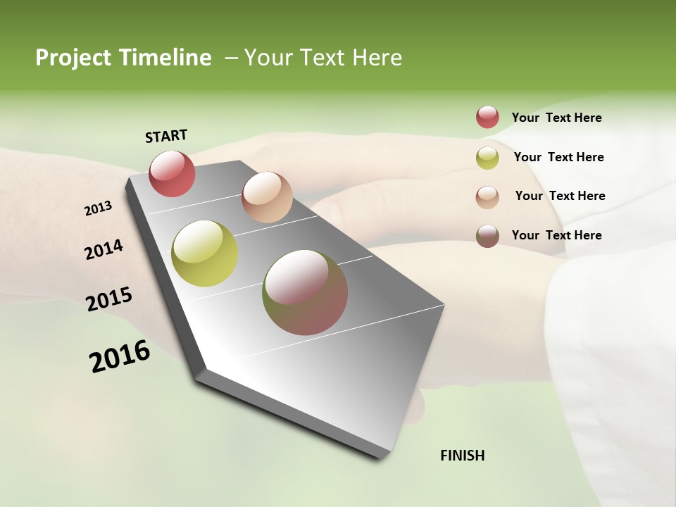 Shaking Hospital Aiding PowerPoint Template