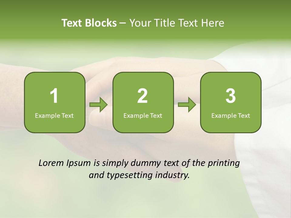 Shaking Hospital Aiding PowerPoint Template