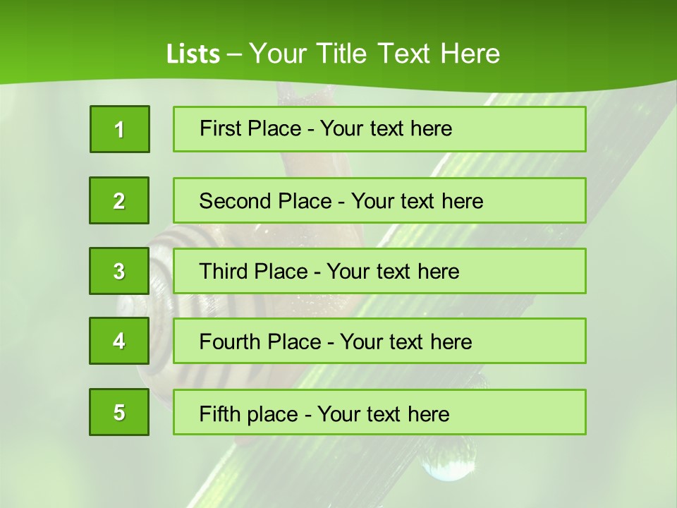 Liquid Sunlight Close Up PowerPoint Template