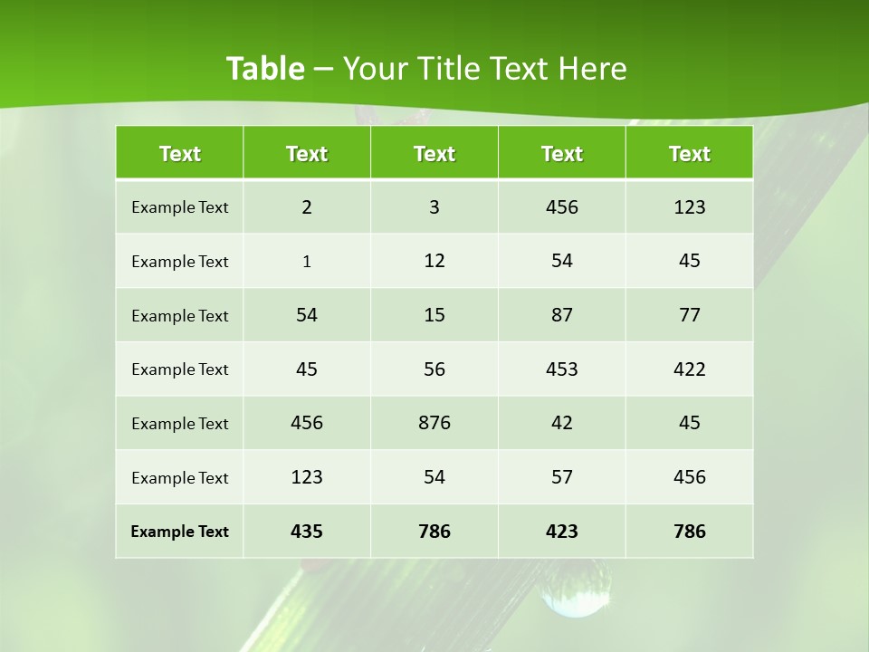 Liquid Sunlight Close Up PowerPoint Template