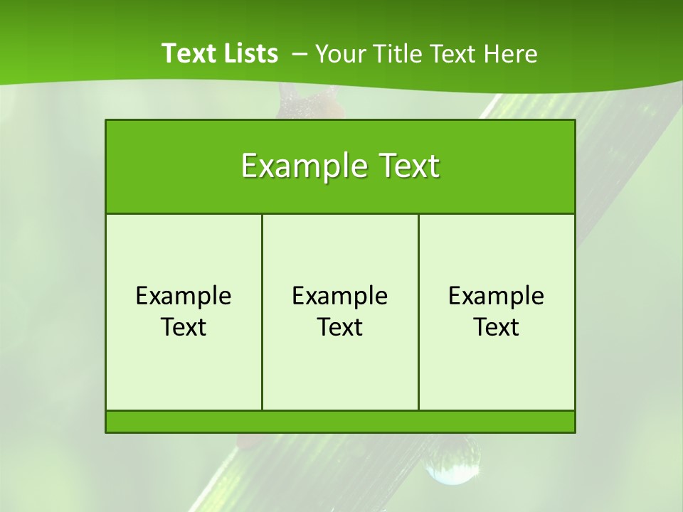 Liquid Sunlight Close Up PowerPoint Template