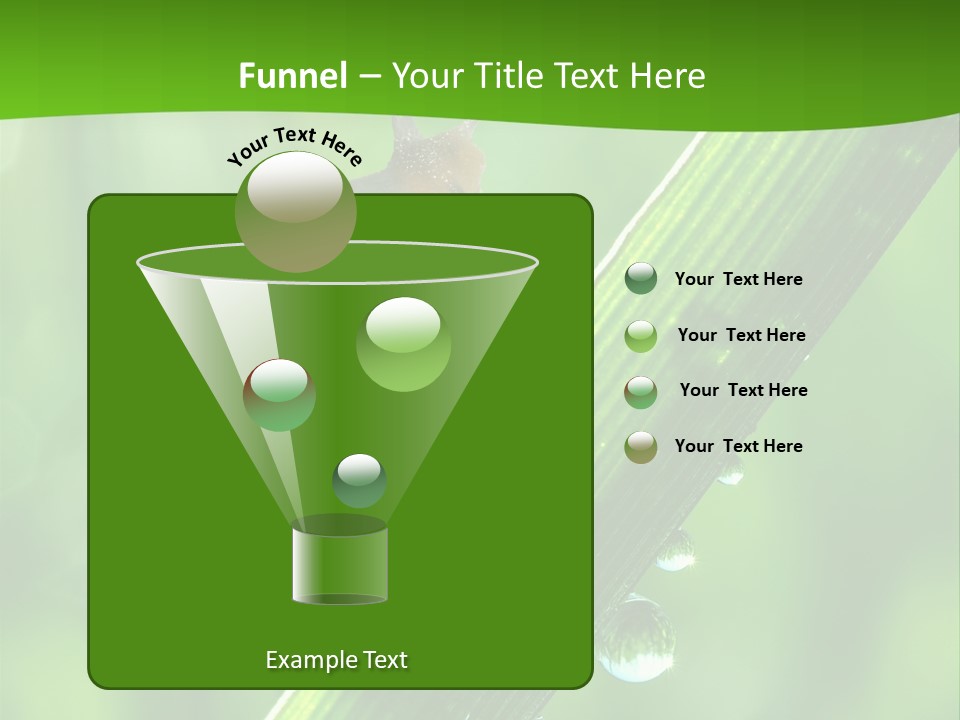 Liquid Sunlight Close Up PowerPoint Template