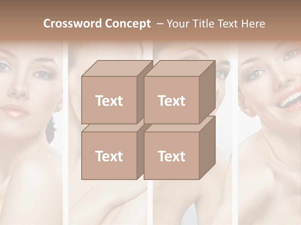 Young Skin Caucasian PowerPoint Template