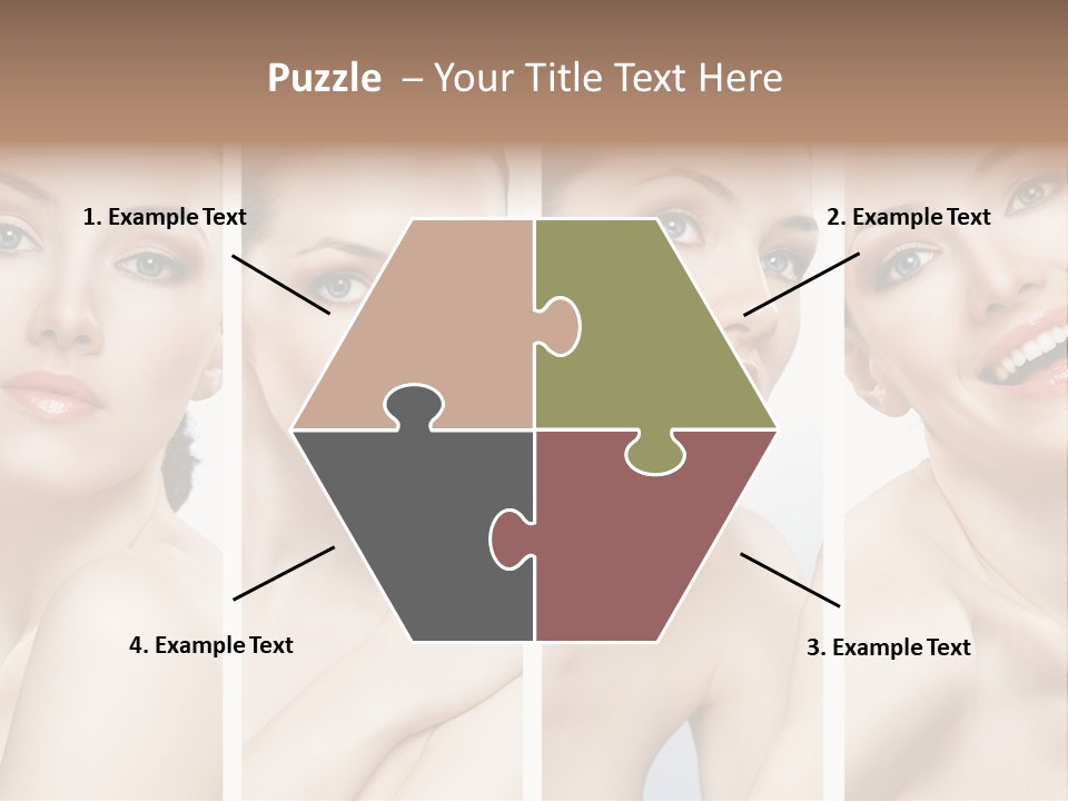 Young Skin Caucasian PowerPoint Template