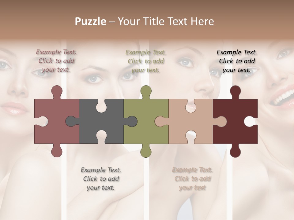 Young Skin Caucasian PowerPoint Template