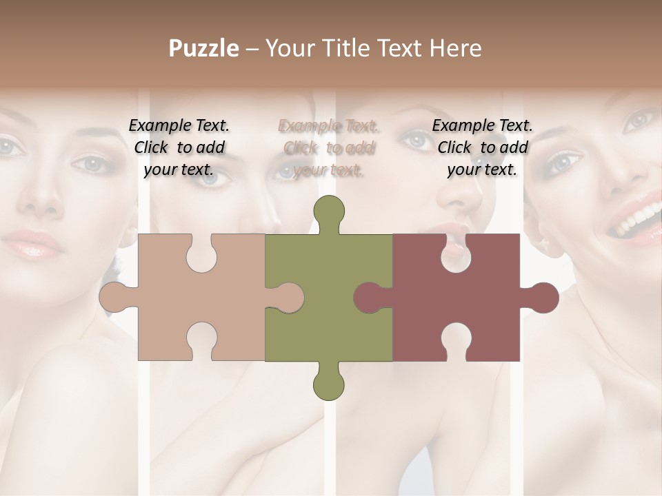 Young Skin Caucasian PowerPoint Template