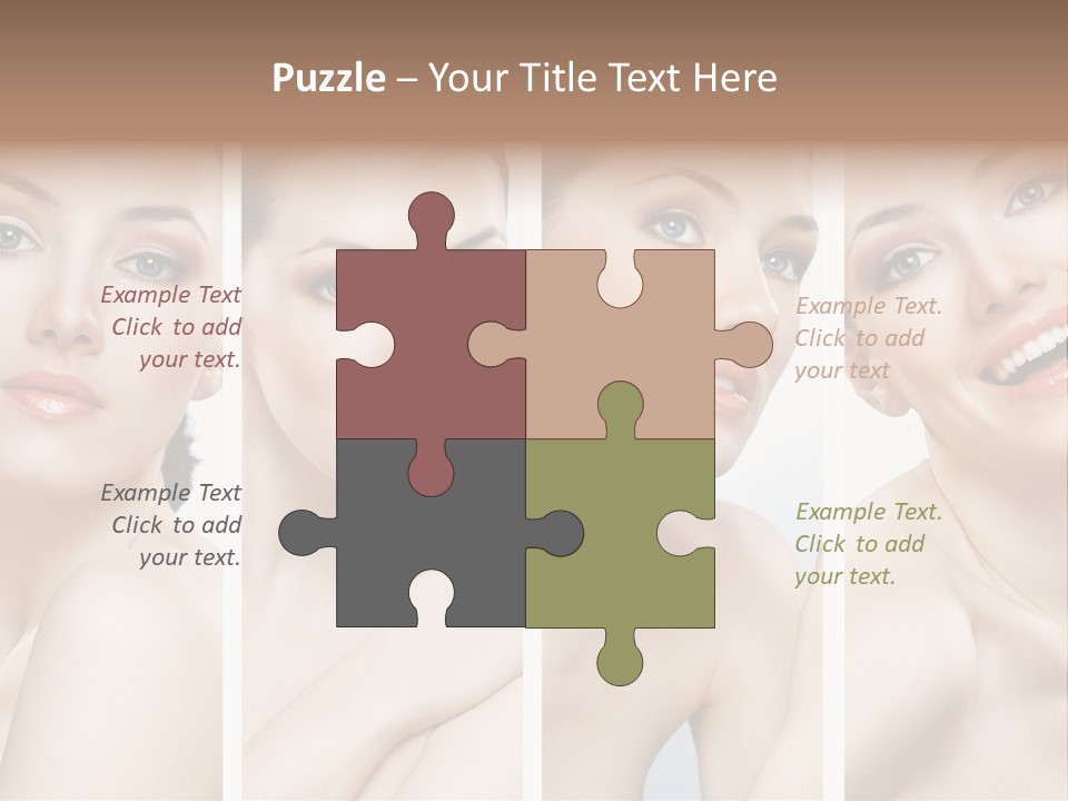 Young Skin Caucasian PowerPoint Template