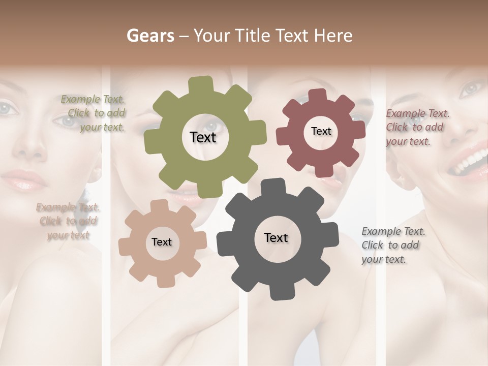 Young Skin Caucasian PowerPoint Template