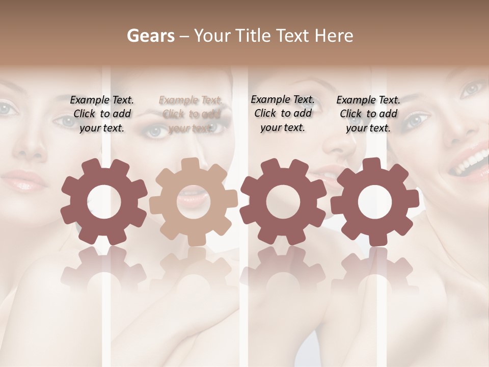 Young Skin Caucasian PowerPoint Template