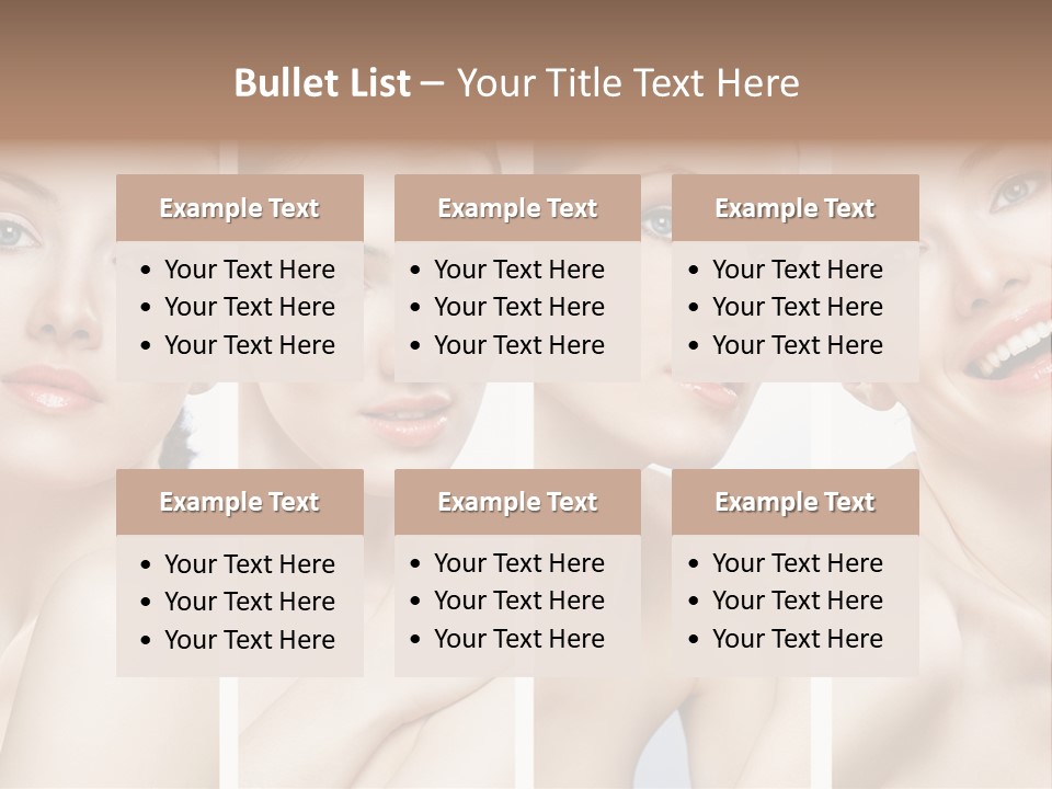 Young Skin Caucasian PowerPoint Template