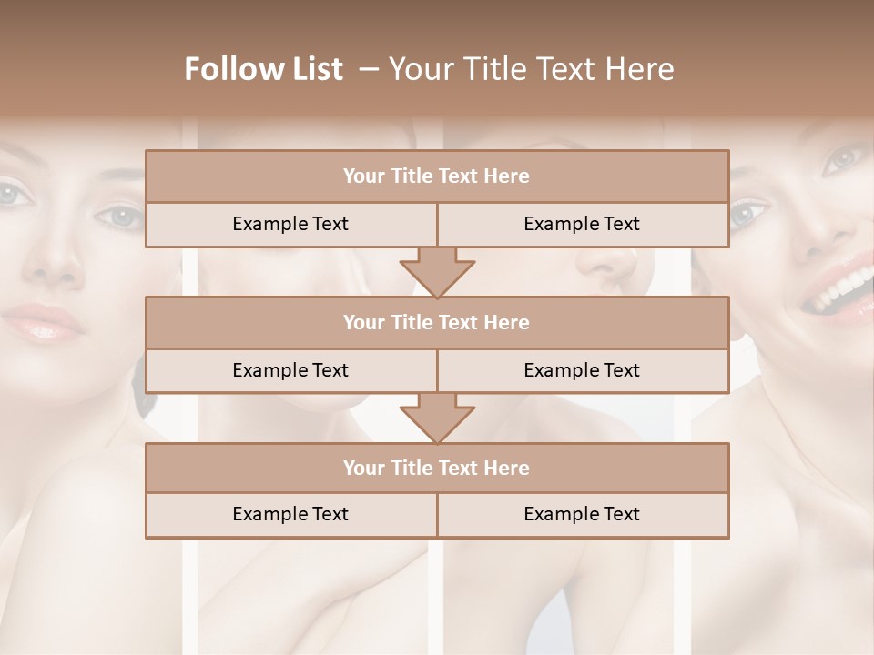Young Skin Caucasian PowerPoint Template