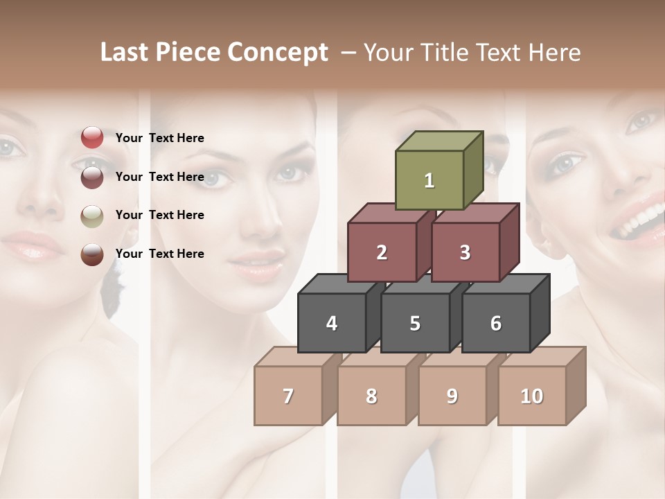 Young Skin Caucasian PowerPoint Template