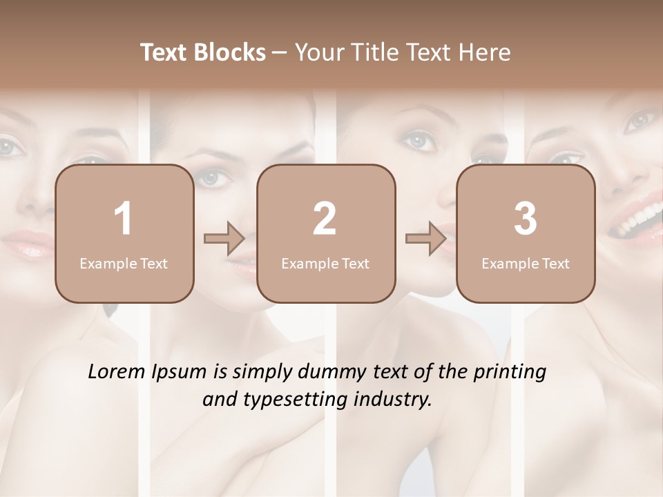 Young Skin Caucasian PowerPoint Template