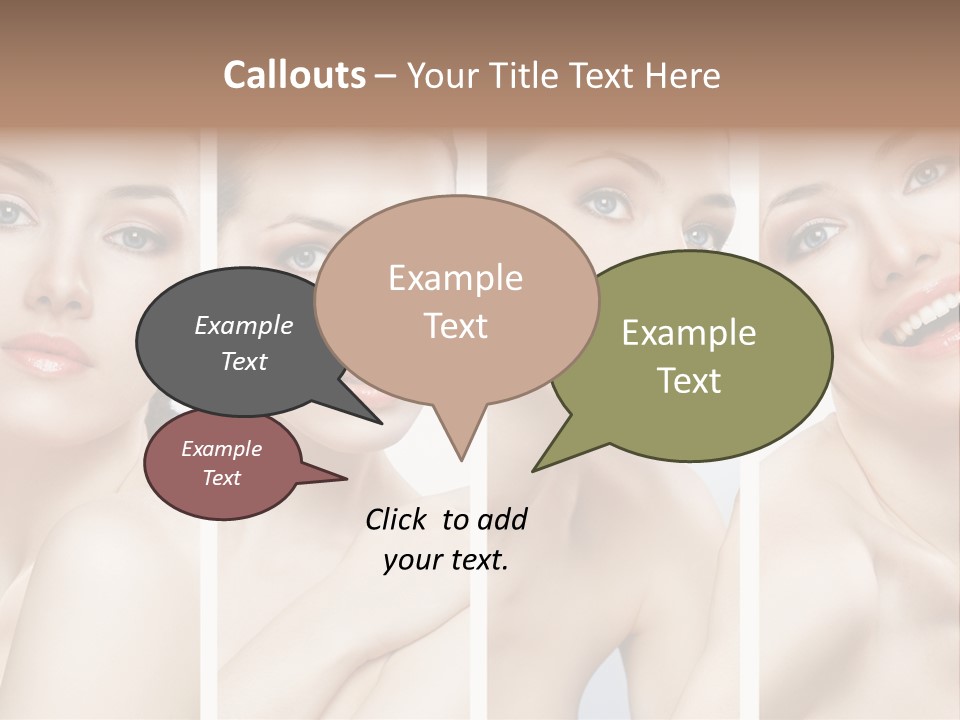 Young Skin Caucasian PowerPoint Template