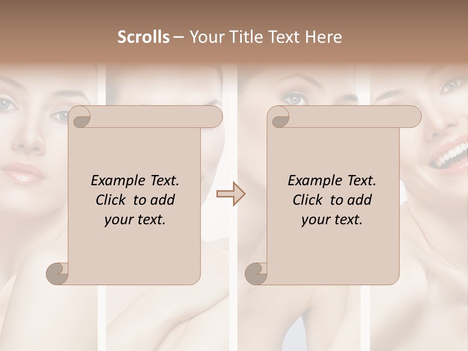 Young Skin Caucasian PowerPoint Template