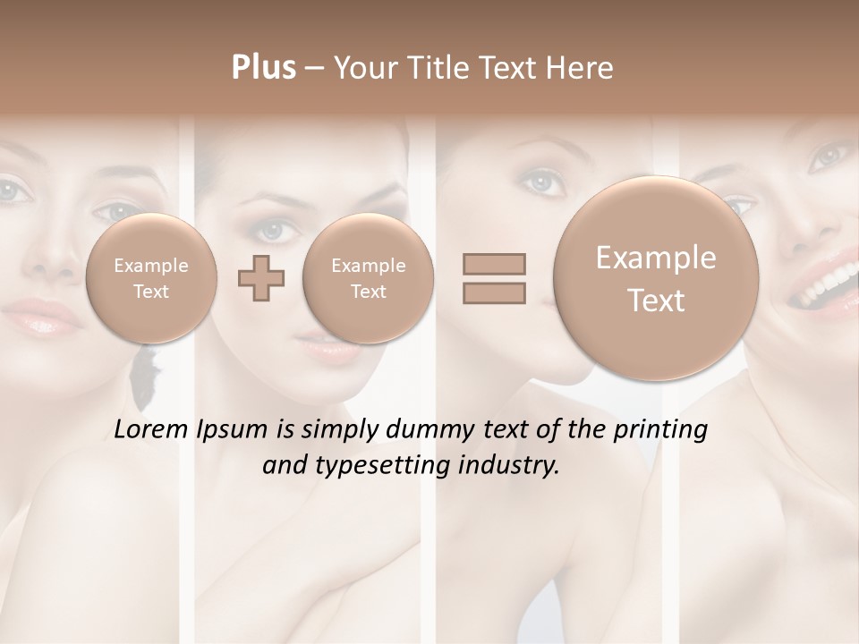 Young Skin Caucasian PowerPoint Template