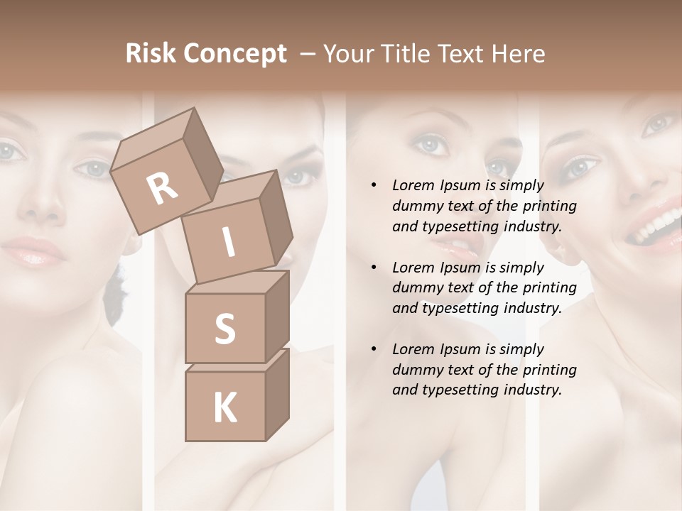 Young Skin Caucasian PowerPoint Template