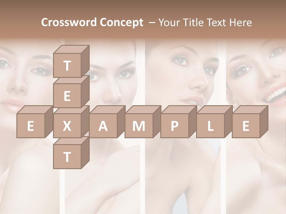 Young Skin Caucasian PowerPoint Template