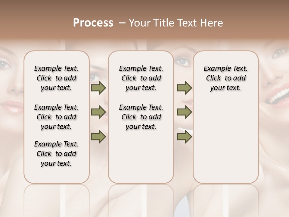 Young Skin Caucasian PowerPoint Template
