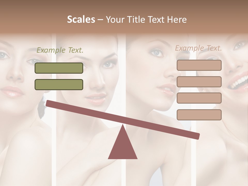 Young Skin Caucasian PowerPoint Template