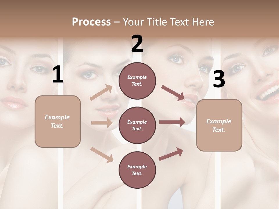 Young Skin Caucasian PowerPoint Template