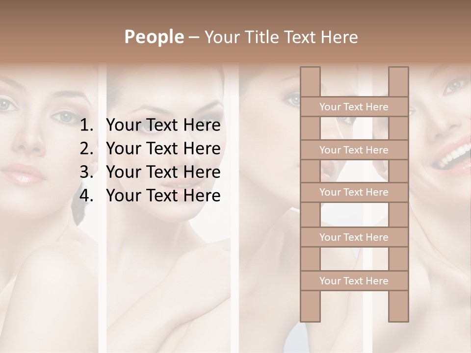 Young Skin Caucasian PowerPoint Template