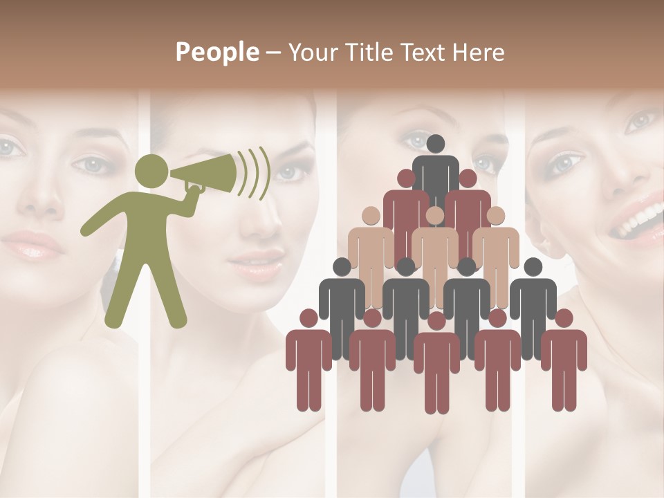 Young Skin Caucasian PowerPoint Template