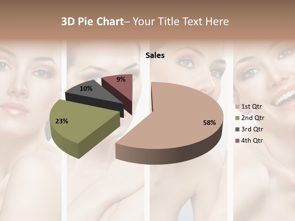 Young Skin Caucasian PowerPoint Template