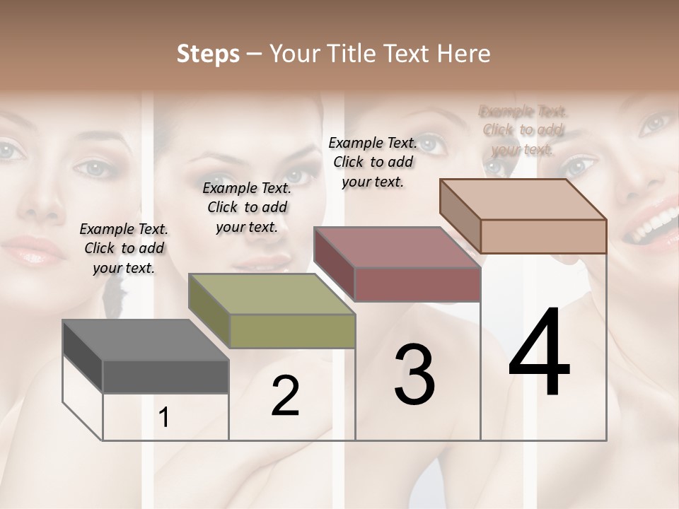 Young Skin Caucasian PowerPoint Template
