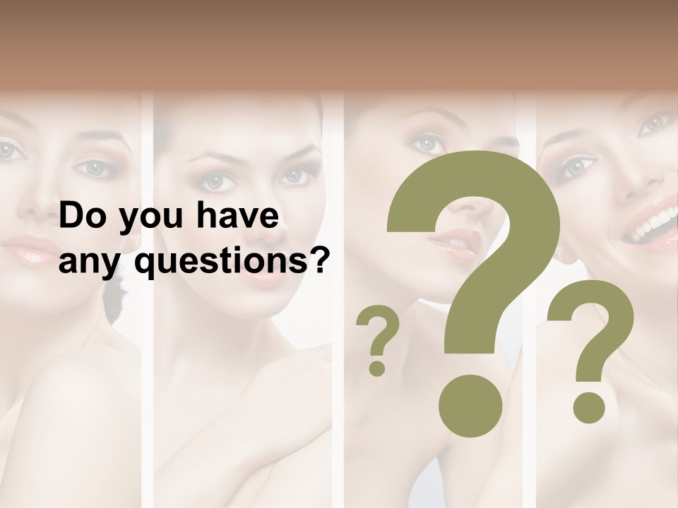 Young Skin Caucasian PowerPoint Template