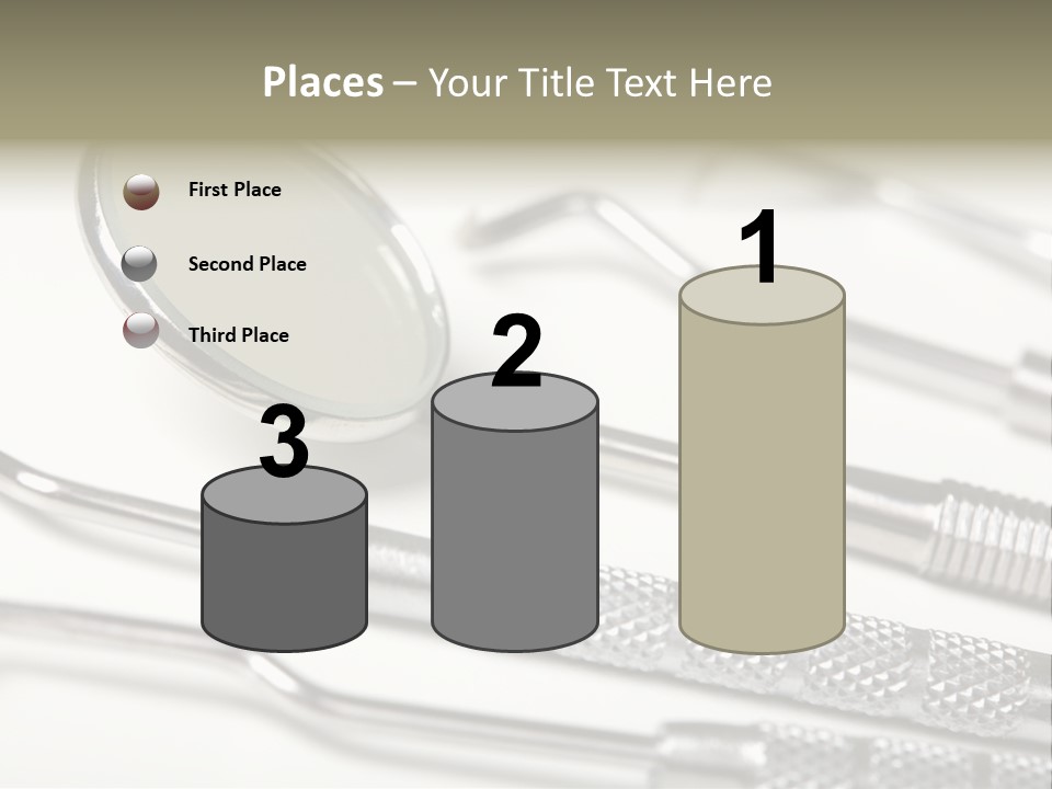 Dentistry Background White PowerPoint Template