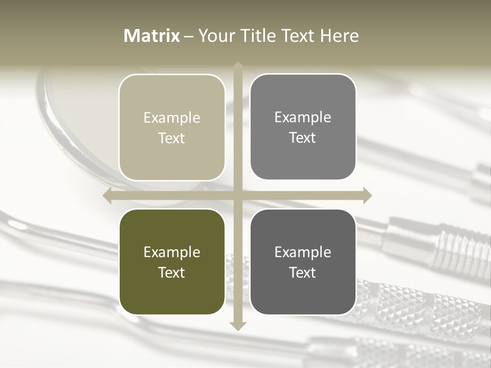 Dentistry Background White PowerPoint Template