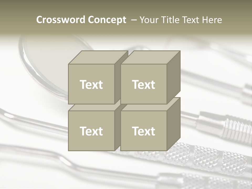 Dentistry Background White PowerPoint Template