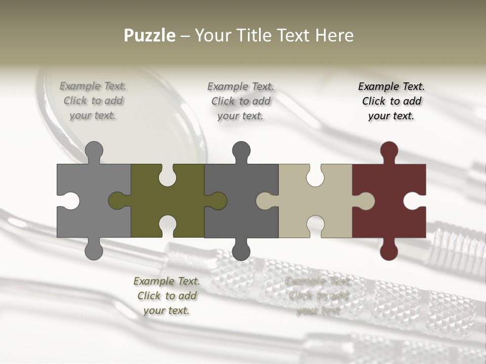 Dentistry Background White PowerPoint Template