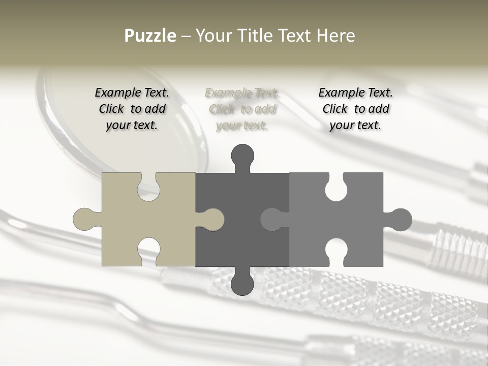 Dentistry Background White PowerPoint Template