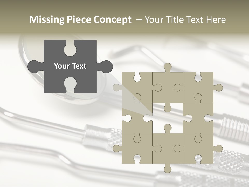 Dentistry Background White PowerPoint Template