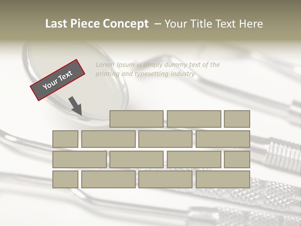 Dentistry Background White PowerPoint Template