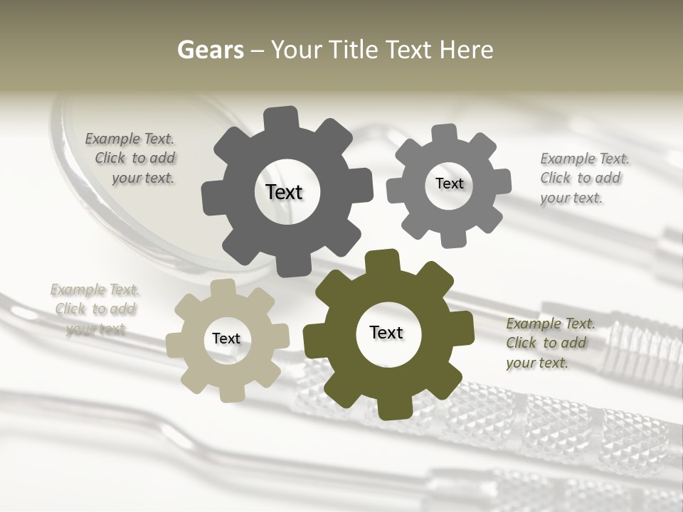 Dentistry Background White PowerPoint Template