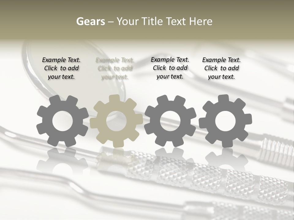 Dentistry Background White PowerPoint Template