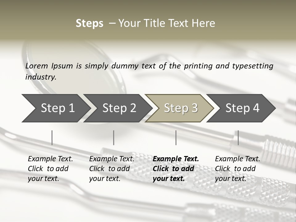 Dentistry Background White PowerPoint Template