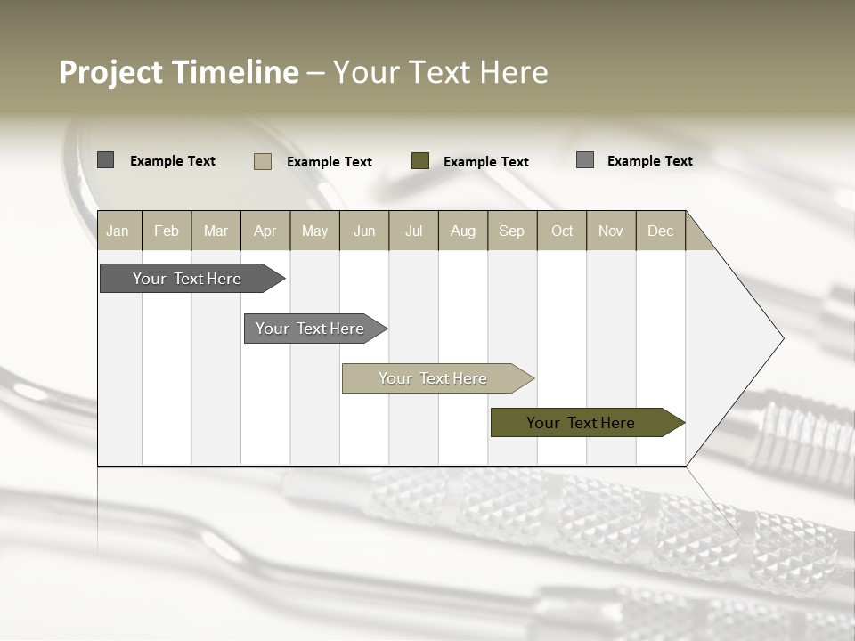 Dentistry Background White PowerPoint Template