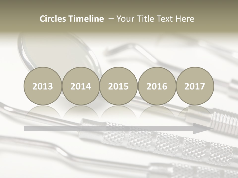 Dentistry Background White PowerPoint Template