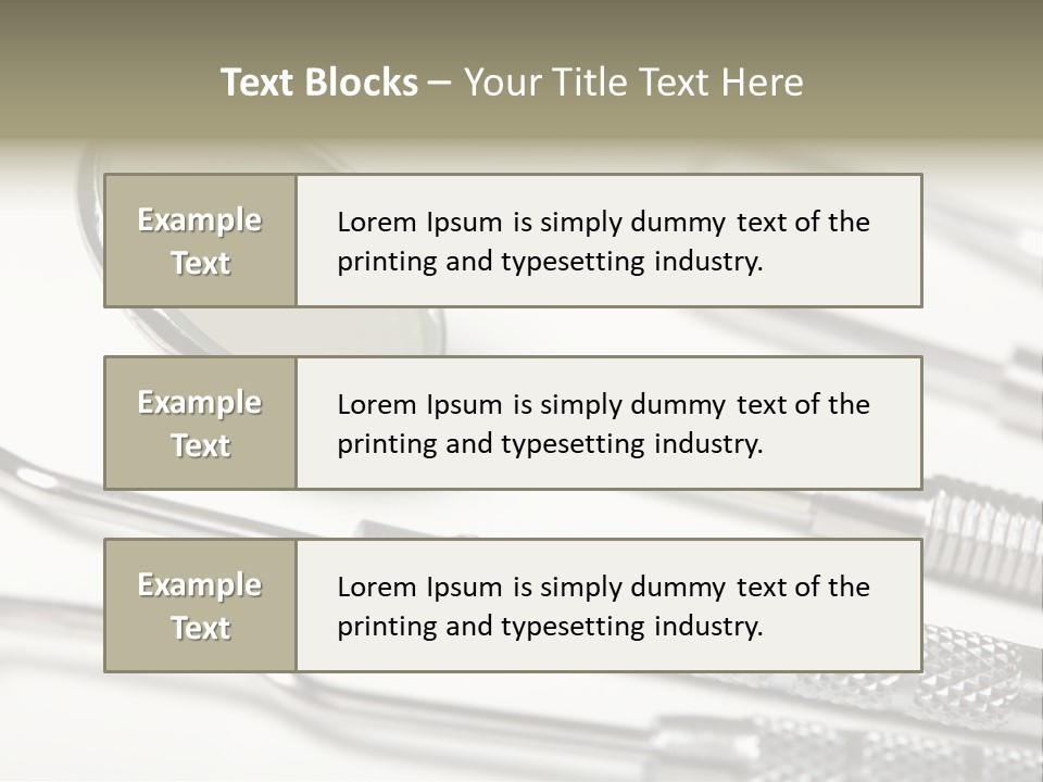 Dentistry Background White PowerPoint Template