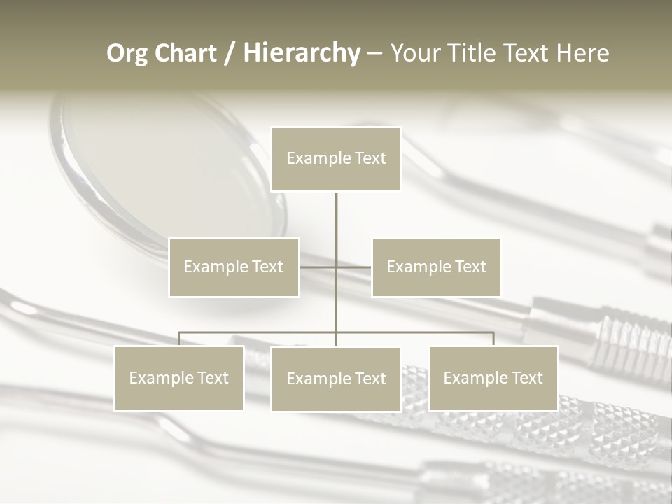 Dentistry Background White PowerPoint Template