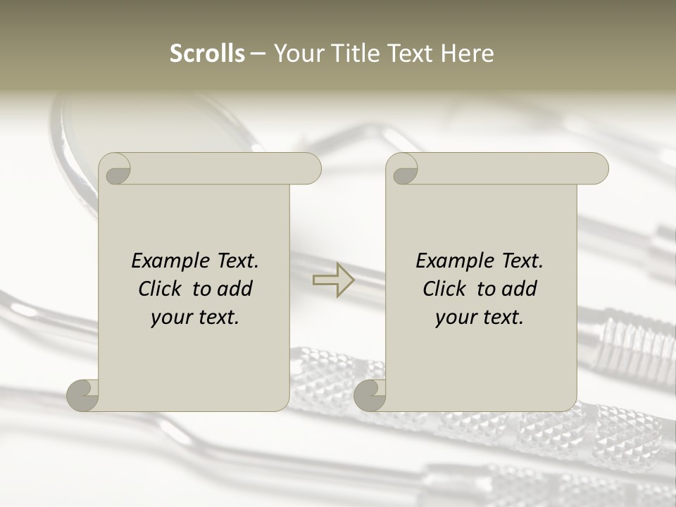 Dentistry Background White PowerPoint Template