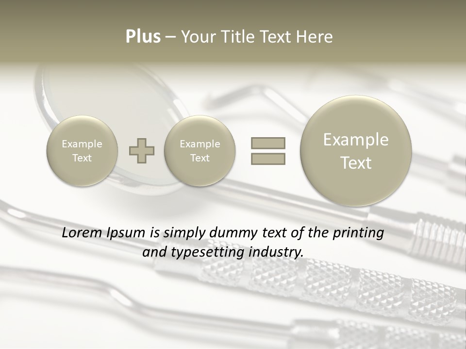 Dentistry Background White PowerPoint Template